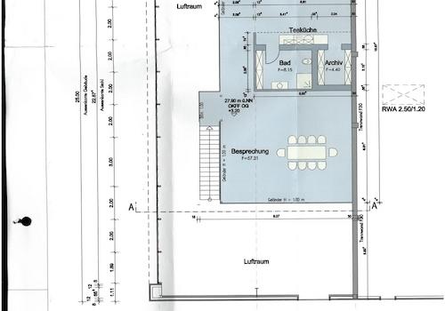 Grundriss Büro Empore