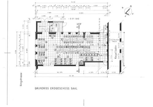 Grundriss EG Saal 2003