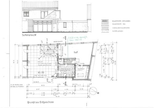 Grundriss EG Anbau Umkleideraum 2014