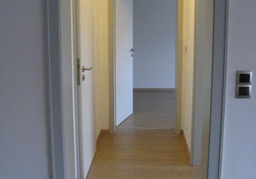 Flug zum Bad und Schlafbereich