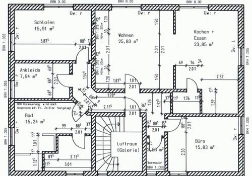 Grundriss OG, Wohnung
