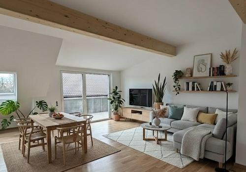 Wohn-Esszi mit Einrichtungsbsp