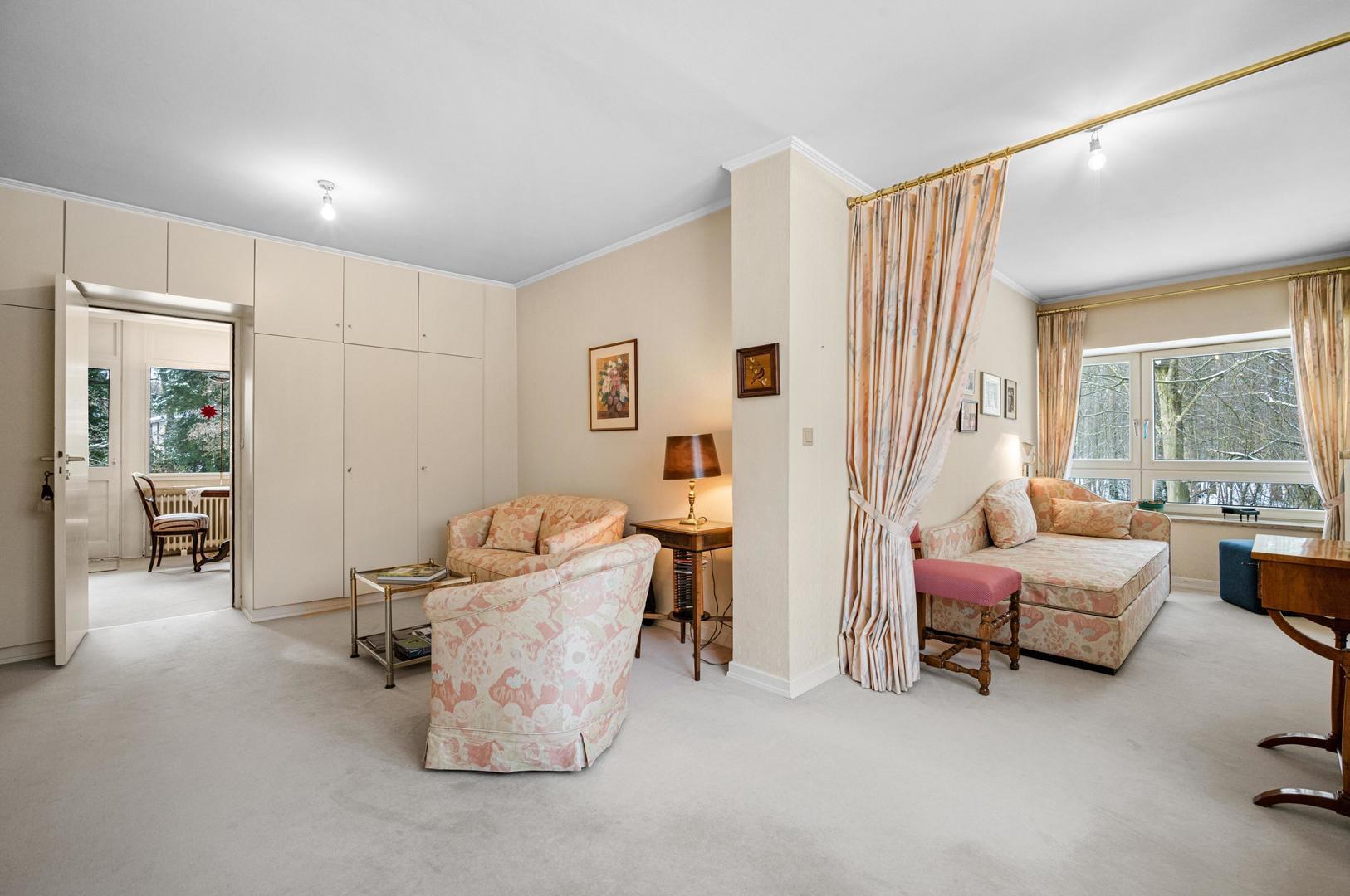 zweites Schlafzimmer Hochparterre