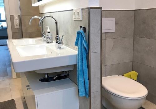 Toilette im Bad Obergeschoss