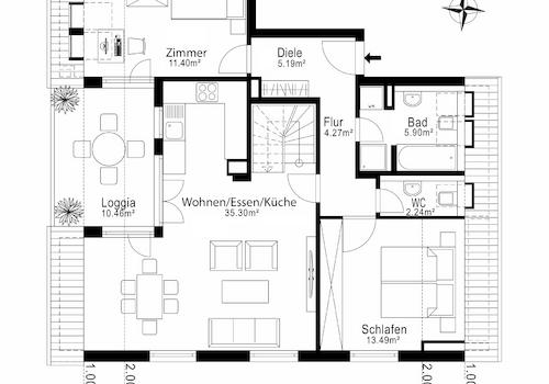 Grundriss DG Variante