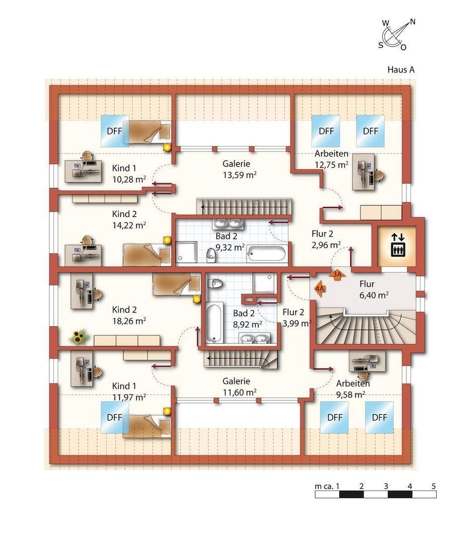 Whg.Nr. 3A u. 4A  DG 