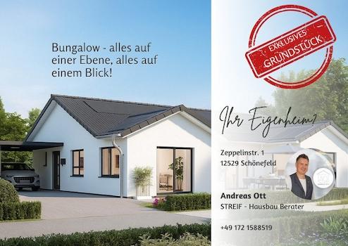 Bungalow mit Klasse Raumaufteilung - Grundstücksservice inkl.