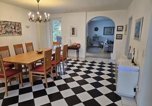 Esszimmer Sicht auf Veranda