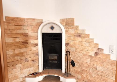 EG Diele Bestückung für Kachelofen