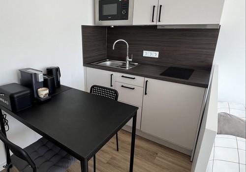 Wohn- /Schlafz. Ansicht Küche