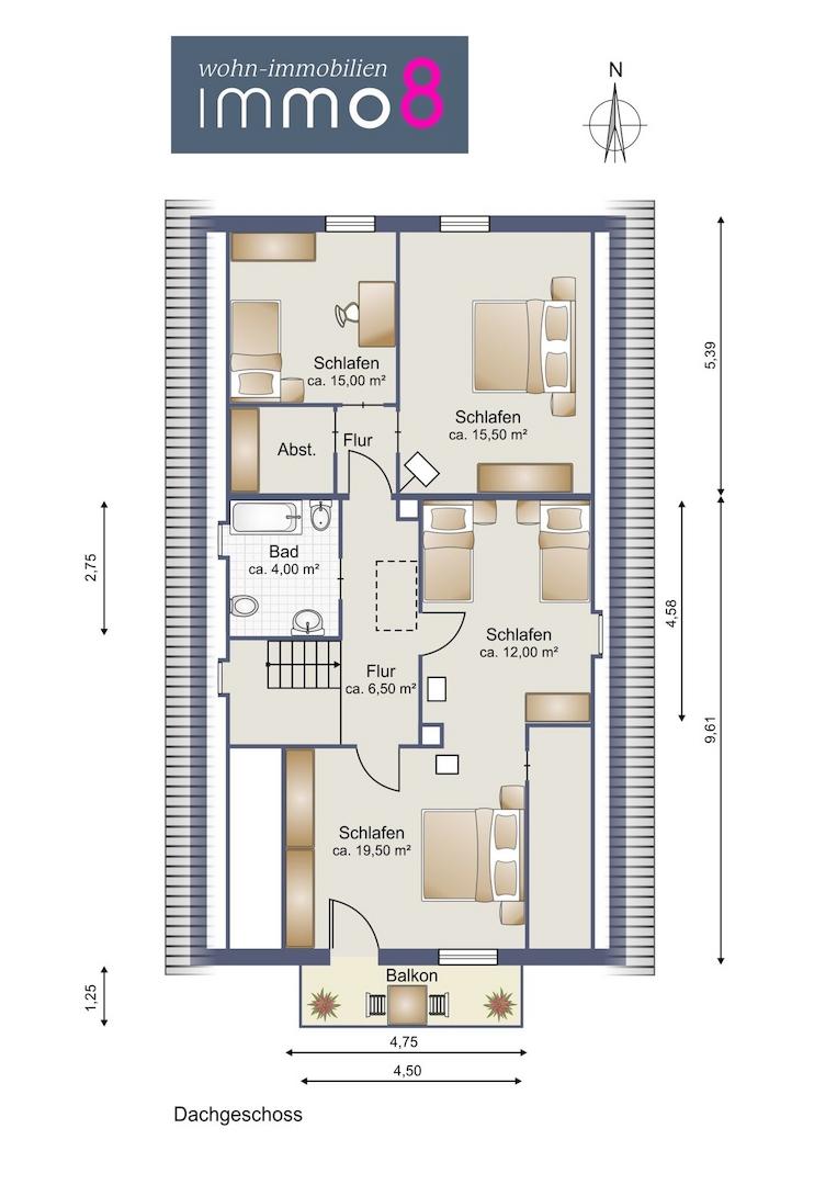 Grundriss Dachgeschoss