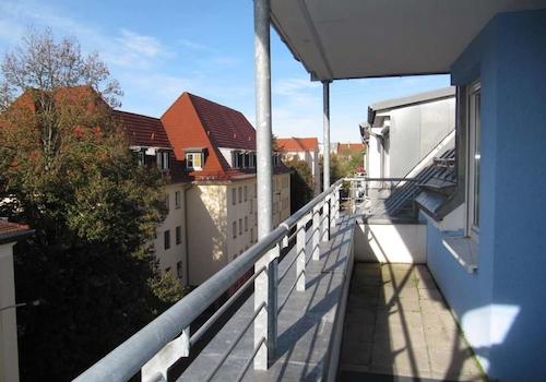 Balkonblick Zugang Wohnzimmer