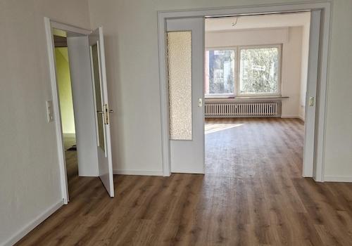 Wohnraum mit Schiebetür 