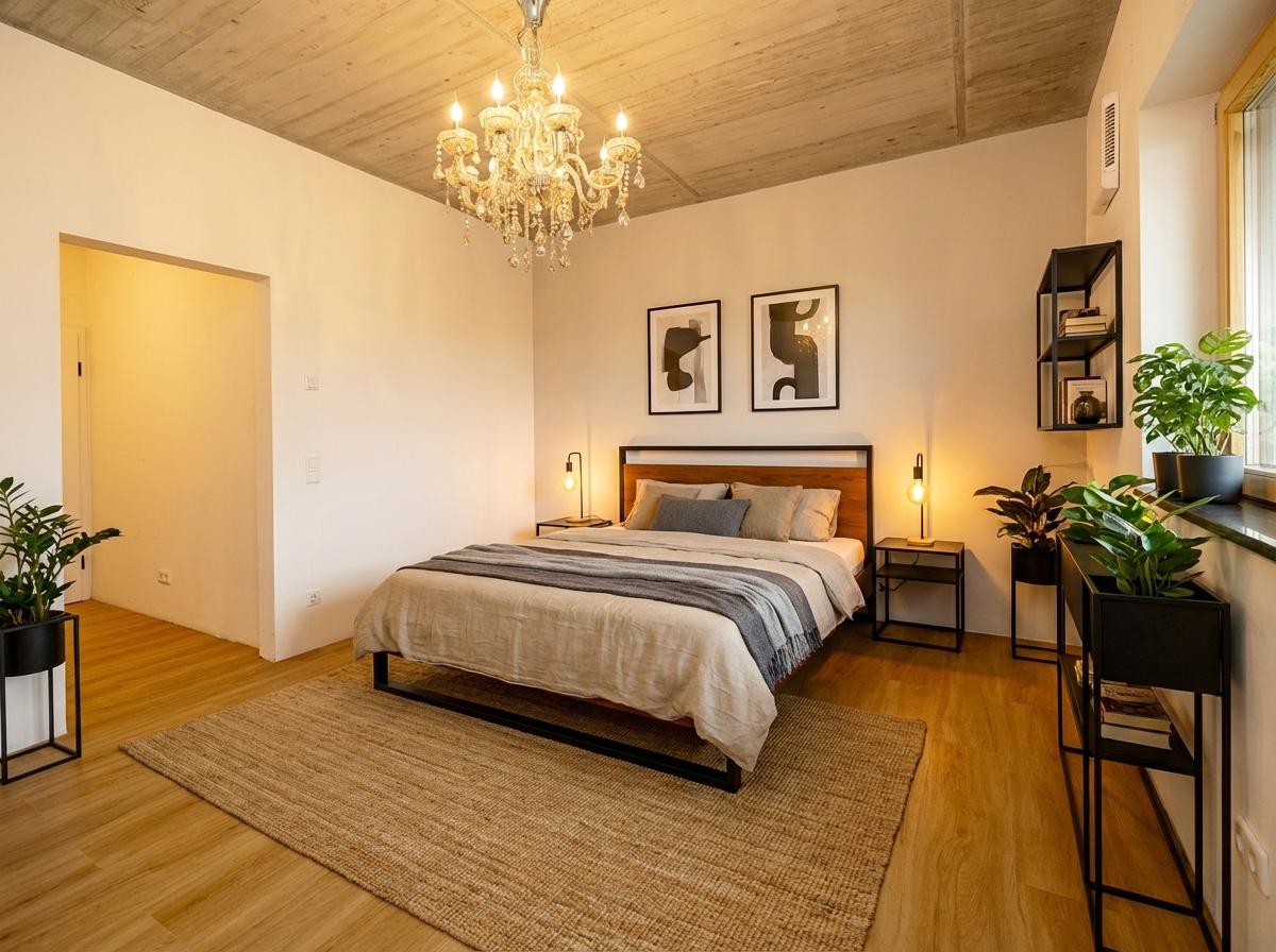 KI generiertes Einrichtungsbeispiel_Schlafzimmer ELW