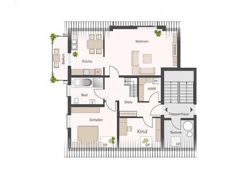 Grundriss untere Ebene