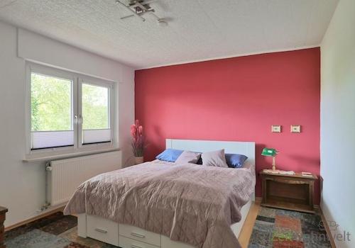 Blick ins Schlafzimmer