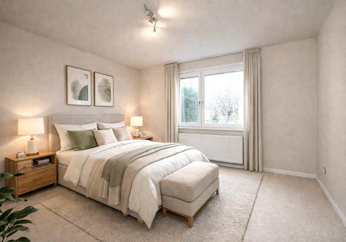 Schlafzimmer (Visualisierung durch KI)