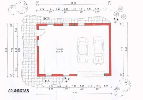 Grundriss Garage
