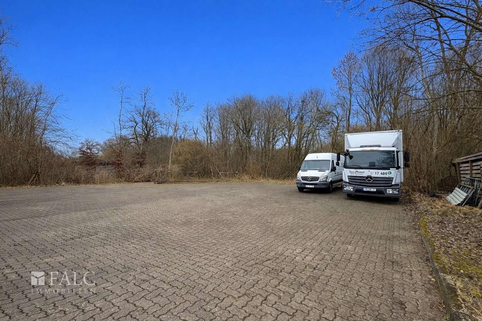 Stellplatz hinten