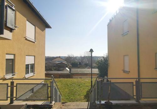 Blick in die Kleingartenanlage