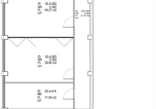 Grundriss linke Büroseite vom