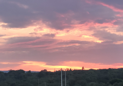 Sonnenuntergang im Westen