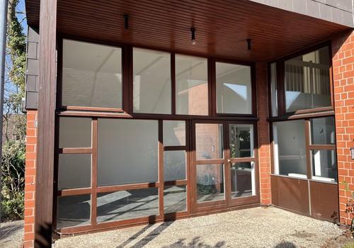 Innenhof Terrasse geschützt 