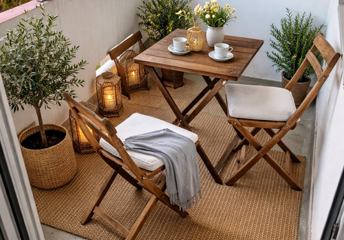 Balkon, Einrichtungsbeispiel