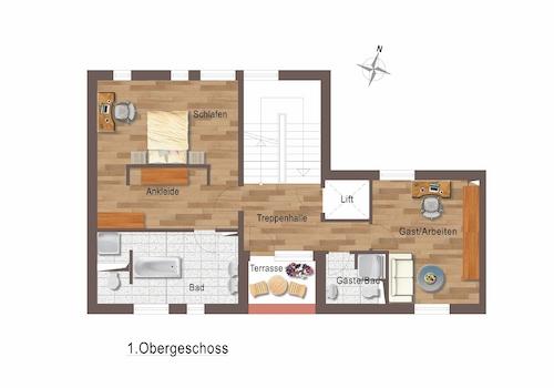 Stadthaus | Grundriss: 1.OG