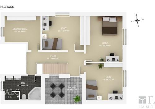 Grundriss Obergeschoss