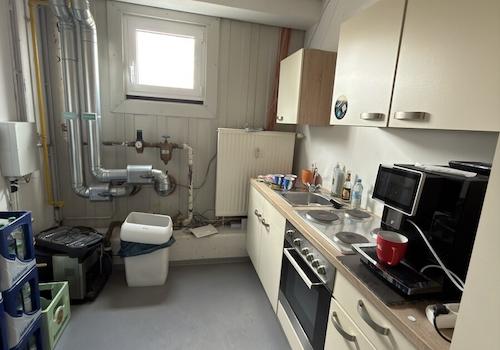 Teeküche im Technikraum