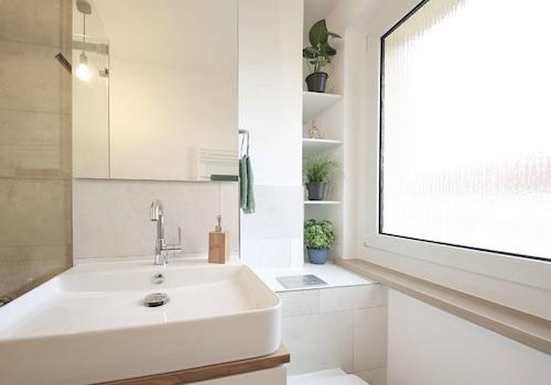 satiniertes Fensterglas