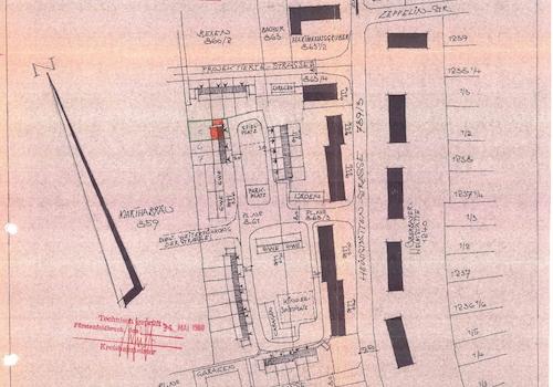 Lageplan von 1960 - REH FFB Ausjagbogen 12_0005