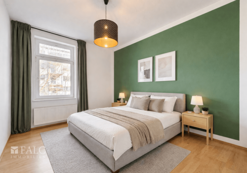 Schlafzimmer virtuell eingerichtet