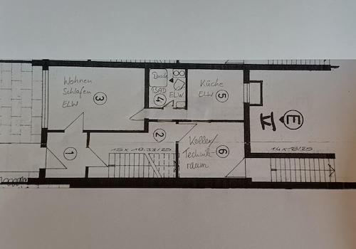 Erdgeschoss mit ELW und Keller