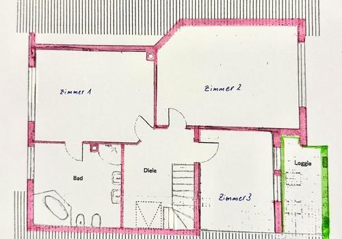 OG 3 Zimmer+Tageslichtbad