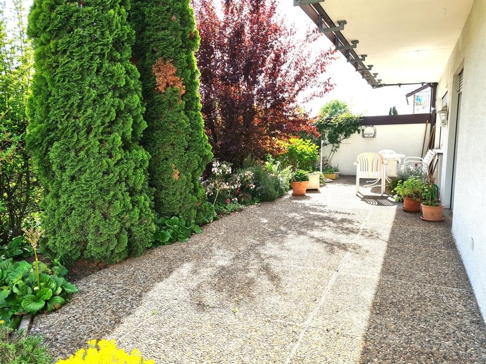 Terrasse der EG Wohnung
