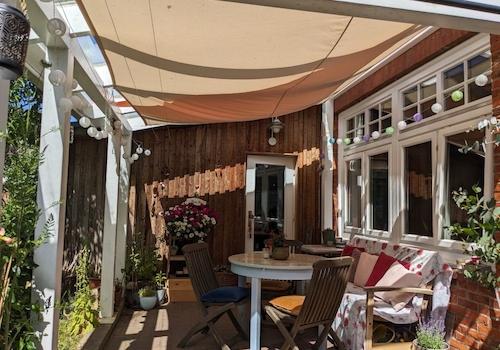 Veranda Glasüberdachung Westen