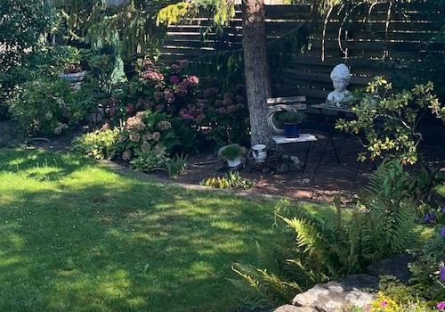 Garten Blick rechte Seite