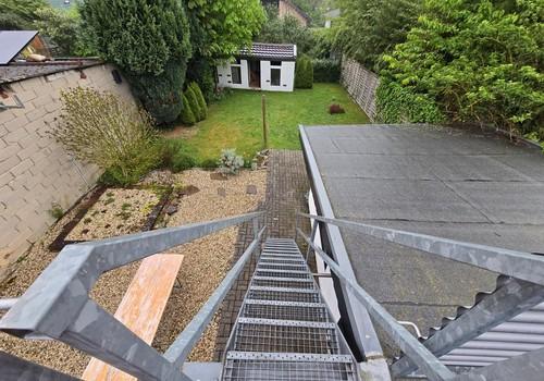 Treppe zum Garten