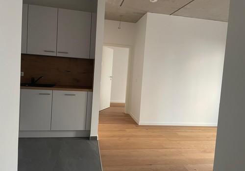 Blick von Flur zu Wohnen/Essen