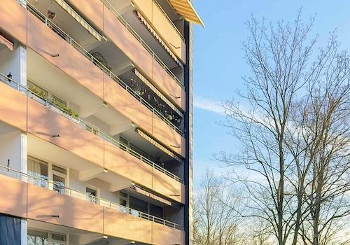 Ansicht Ostrasse Balkon