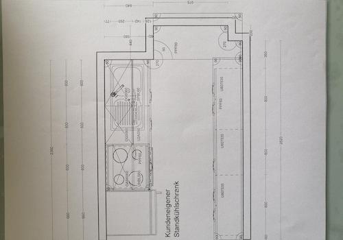 Maße Küche / Planbeispiel 