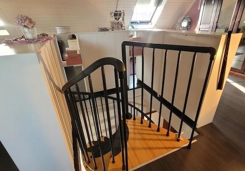 Wendeltreppe oben
