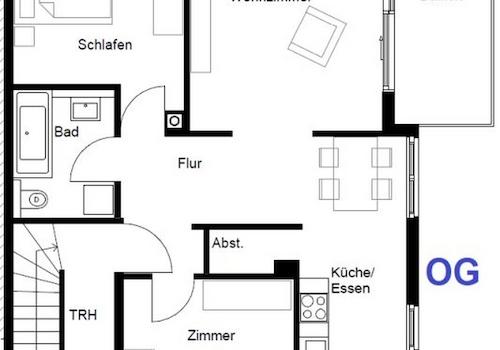 Grundriss OG Wohnung