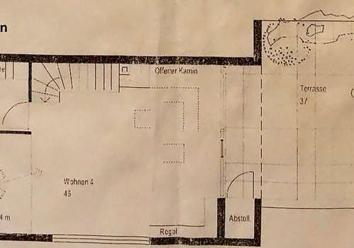 Grundriss oben mit Terrasse
