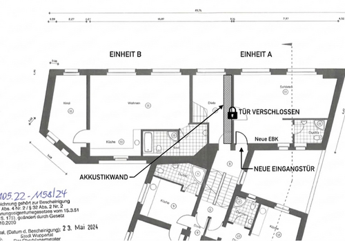 Grundriss LOFT: Einheit B
