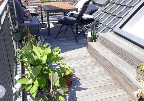 Dachterasse mit Sitzecke