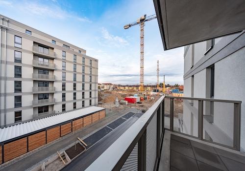 Balkon Blick Richtung Osten