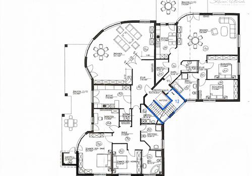 Grundriss 3. OG-Treppenflur